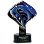 Diamond Twist Art Glass Award