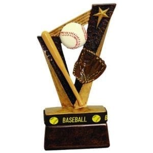 Baseball Trophies with Wrist Band