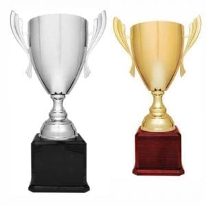 Large Metal Trophy Cups