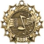 Music Award Medals Ten Star