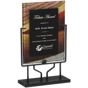 Acrylic Plaque with Iron Stand