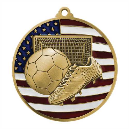 Patriotic Soccer Medals