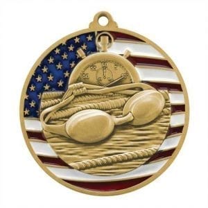 Patriotic Swimming Medals