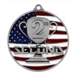 Patriotic 2nd Place Medals