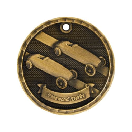 3D Pinewood Derby Medals
