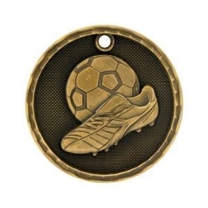 3D Soccer Medals