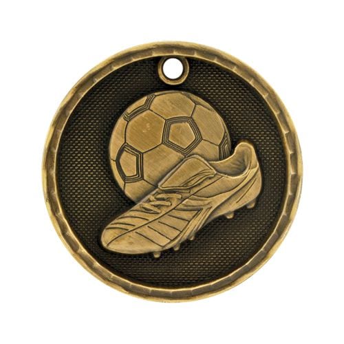 3D Soccer Medals