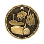 Golf Medals in 3D