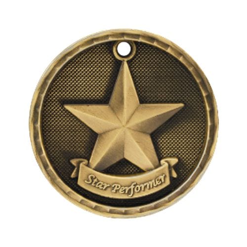 Star Performer Medals in 3D