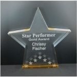 Star Performance Acylic Trophies