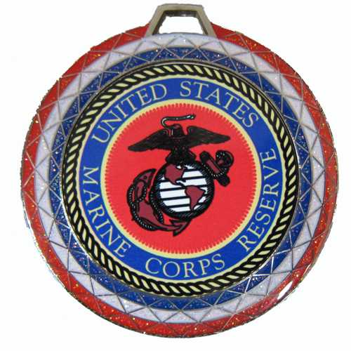 Custom Insert Medals Red, White and Blue