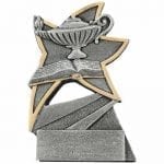 Silver Resin Star Scholastic Trophy