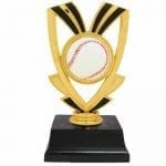 Baseball Trophies with Black Trim