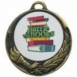 Custom Insert Medal with Wreath and Torch