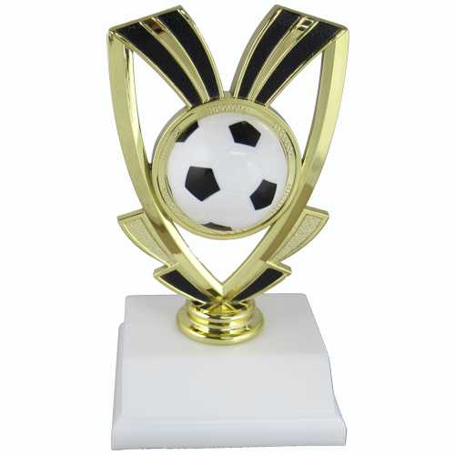 Soccer Trophies with Black Trim