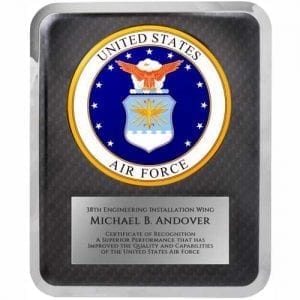 Air Force Hero Plaque Award