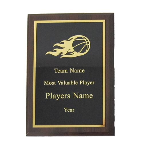 Flame Basketball Plaques
