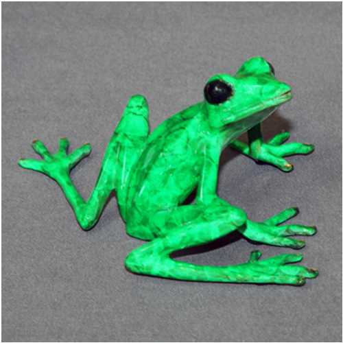 Bronze Frog Figure Mona Lisa