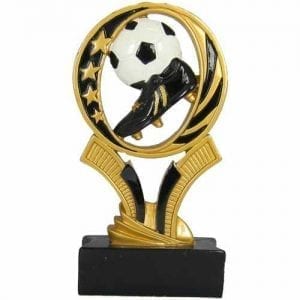 Resin Soccer Trophy Midnight Star