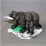 Bear Sculpture with Cub