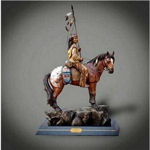 Indian Rider Bronze Sculpture