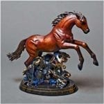 Wild Horse Bronze Sculpture