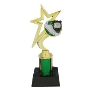 Gold Star Track Shoe Trophy