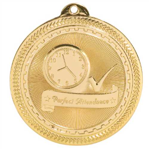 Gold Perfect Attendance Medals