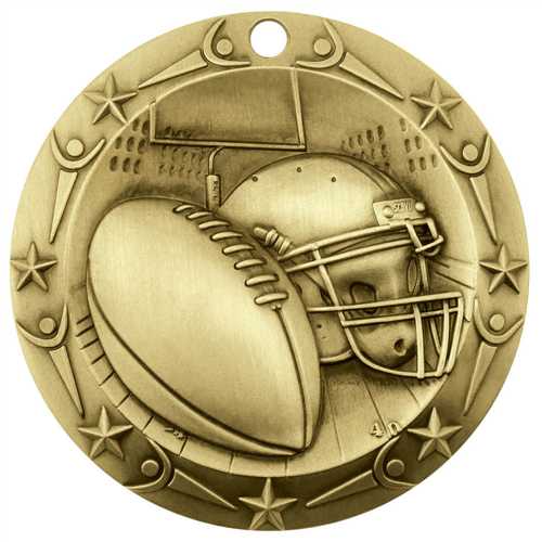 Large 3" Football Medals