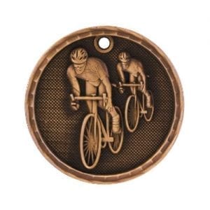 Bicycling Medals with 3D Effects