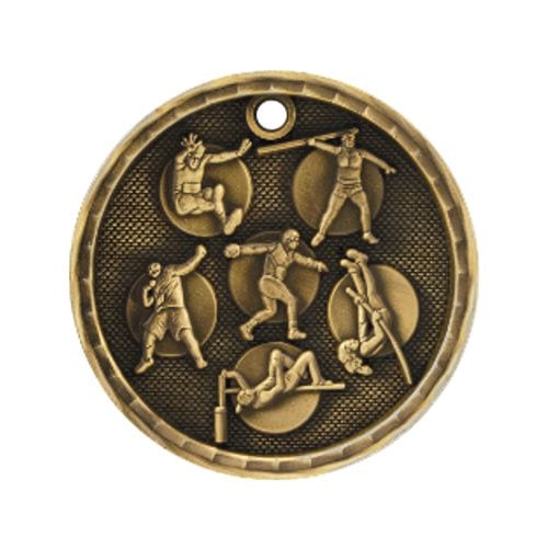 Track and Field Medals in 3D