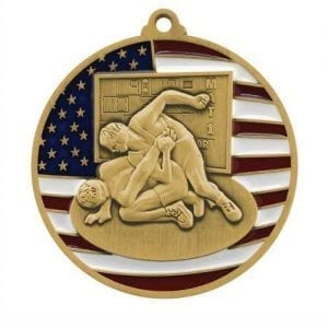Patriotic Wrestling Medals