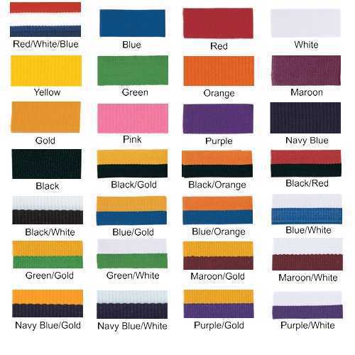 Neck Ribbon Color Choices